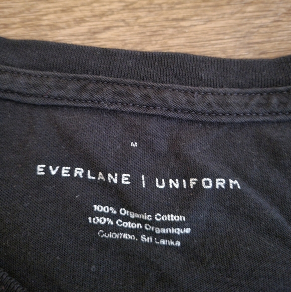 Men's Black T-Shirt Everlane Uniform - Picture 2 of 3
